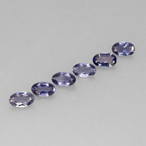 1.12 ct Blue Iolite Stone, Natural Iolite in Oval Facet Shape for Sale