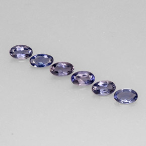 1.06 ct Blue Iolite Gemstone, Iolite Gem in Oval Facet Shape for Sale.