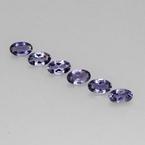1.07 ct Blue Iolite Gemstone, Iolite Gem in Oval Facet Shape for Sale.