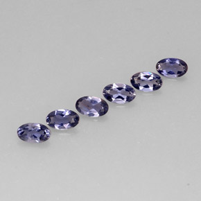1.07 ct Blue Iolite Stone, Natural Iolite in Oval Facet Shape for Sale