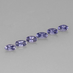 1.29 ct Blue Iolite Gemstone, Iolite Gem in Oval Facet Shape for Sale.