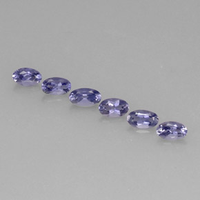 1.29 ct Blue Iolite Stone, Natural Iolite in Oval Facet Shape for Sale
