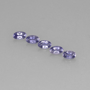 1.14 ct Blue Iolite Gemstone, Iolite Gem in Oval Facet Shape for Sale.