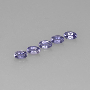 1.14 ct Blue Iolite Stone, Natural Iolite in Oval Facet Shape for Sale