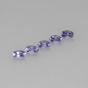 1.21 ct Blue Iolite Gemstone, Iolite Gem in Oval Facet Shape for Sale.