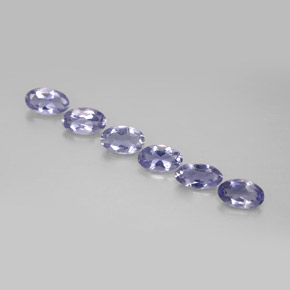 1.02 ct Blue Iolite Gemstone, Iolite Gem in Oval Facet Shape for Sale.