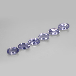 1.02 ct Blue Iolite Stone, Natural Iolite in Oval Facet Shape for Sale