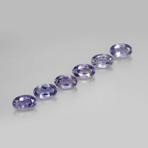 1.14 ct Blue Iolite Stone, Natural Iolite in Oval Facet Shape for Sale