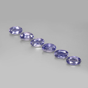 1.17 ct Blue Iolite Gemstone, Iolite Gem in Oval Facet Shape for Sale.