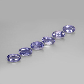 1.17 ct Blue Iolite Stone, Natural Iolite in Oval Facet Shape for Sale