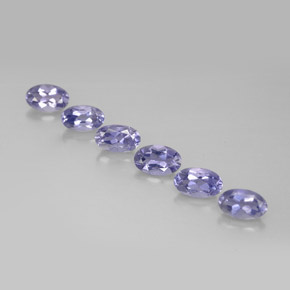 1.27 ct Blue Iolite Stone, Natural Iolite in Oval Facet Shape for Sale