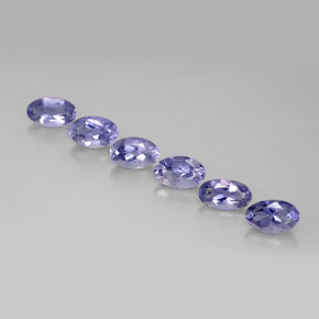 1.14 ct Blue Iolite Gemstone, Iolite Gem in Oval Facet Shape for Sale.