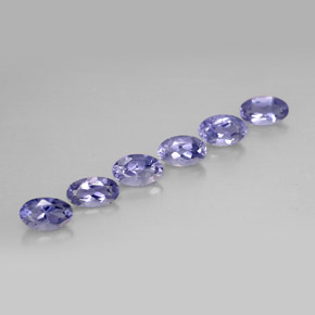 1.14 ct Blue Iolite Stone, Natural Iolite in Oval Facet Shape for Sale