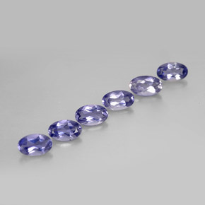 1.21 ct Blue Iolite Gemstone, Iolite Gem in Oval Facet Shape for Sale.