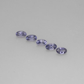 1.08 ct Blue Iolite Gemstone, Iolite Gem in Oval Facet Shape for Sale.