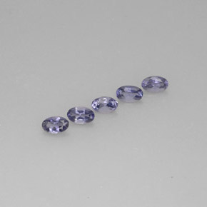 1.08 ct Blue Iolite Stone, Natural Iolite in Oval Facet Shape for Sale