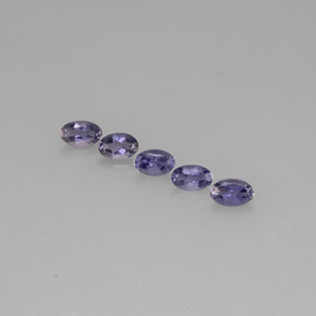 1.06 ct Blue Iolite Gemstone, Iolite Gem in Oval Facet Shape for Sale.