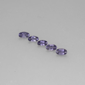 0.96 ct Blue Iolite Gemstone, Iolite Gem in Oval Facet Shape for Sale.
