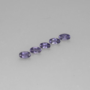 0.96 ct Blue Iolite Stone, Natural Iolite in Oval Facet Shape for Sale