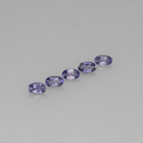 1.02 ct Blue Iolite Stone, Natural Iolite in Oval Facet Shape for Sale