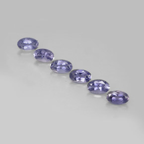 1.19 ct Blue Iolite Gemstone, Iolite Gem in Oval Facet Shape for Sale.