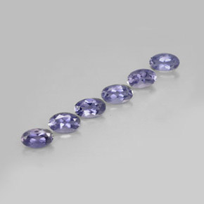1.19 ct Blue Iolite Stone, Natural Iolite in Oval Facet Shape for Sale