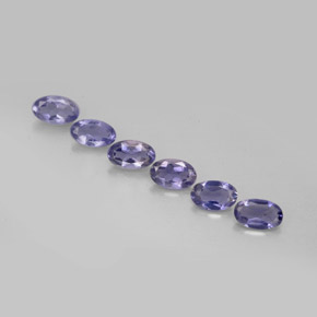 1.12 ct Blue Iolite Gemstone, Iolite Gem in Oval Facet Shape for Sale.