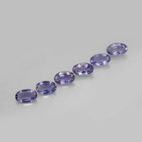 1.12 ct Blue Iolite Stone, Natural Iolite in Oval Facet Shape for Sale