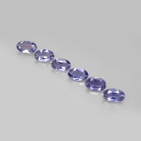 1.06 ct Blue Iolite Gemstone, Iolite Gem in Oval Facet Shape for Sale.