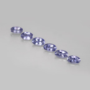 1.10 ct Blue Iolite Gemstone, Iolite Gem in Oval Facet Shape for Sale.