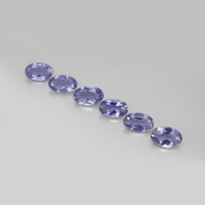 1.02 ct Blue Iolite Gemstone, Iolite Gem in Oval Facet Shape for Sale.