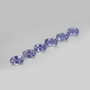 1.02 ct Blue Iolite Stone, Natural Iolite in Oval Facet Shape for Sale