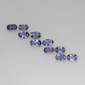 1.78 ct Blue Iolite Gemstone, Iolite Gem in Oval Facet Shape for Sale.