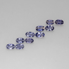 1.78 ct Blue Iolite Stone, Natural Iolite in Oval Facet Shape for Sale