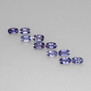 1.84 ct Blue Iolite Gemstone, Iolite Gem in Oval Facet Shape for Sale.