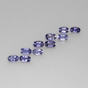 1.84 ct Blue Iolite Stone, Natural Iolite in Oval Facet Shape for Sale