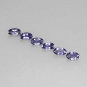 1.14 ct Blue Iolite Gemstone, Iolite Gem in Oval Facet Shape for Sale.