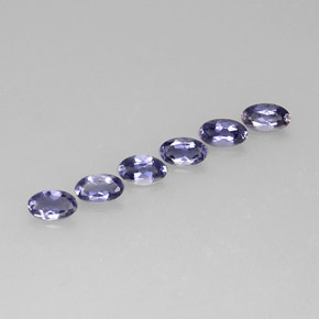 1.14 ct Blue Iolite Stone, Natural Iolite in Oval Facet Shape for Sale