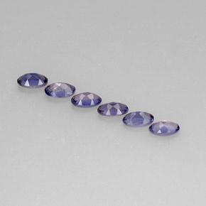 Iolite Gemstone in 5.2 x 3.1 mm Size for Sale, Iolite Stone in Violet Blue Color