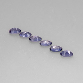 Iolite Gemstone in 1.2 x 5.1 mm Size for Sale, Iolite Stone in Violet Blue Color