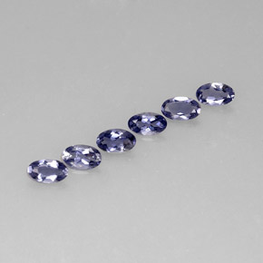 1.05 ct Blue Iolite Stone, Natural Iolite in Oval Facet Shape for Sale