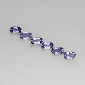 1.16 ct Blue Iolite Gemstone, Iolite Gem in Oval Facet Shape for Sale.