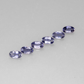 1.16 ct Blue Iolite Stone, Natural Iolite in Oval Facet Shape for Sale