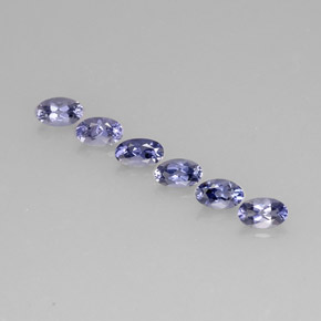1.36 ct Blue Iolite Gemstone, Iolite Gem in Oval Facet Shape for Sale.