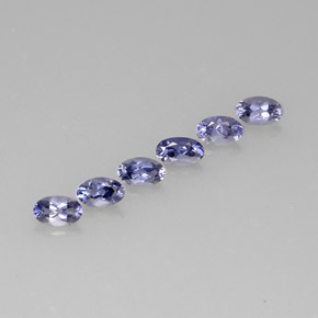 1.36 ct Blue Iolite Stone, Natural Iolite in Oval Facet Shape for Sale