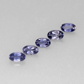 1.06 ct Blue Iolite Stone, Natural Iolite in Oval Facet Shape for Sale