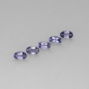 0.97 ct Blue Iolite Stone, Natural Iolite in Oval Facet Shape for Sale