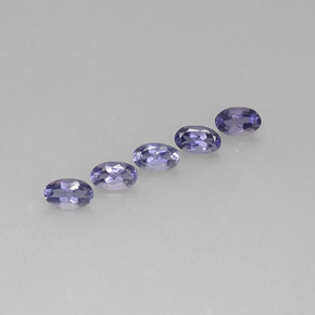 1.05 ct Blue Iolite Gemstone, Iolite Gem in Oval Facet Shape for Sale.