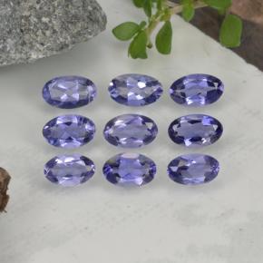 1.70 ctw Blue Iolite Gemstones, Iolite Gems in Oval Facet Shape for Sale.