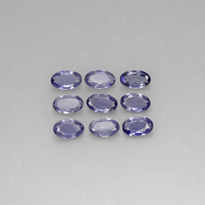 1.47 ct Blue Iolite Gemstone, Iolite Gem in Oval Facet Shape for Sale.
